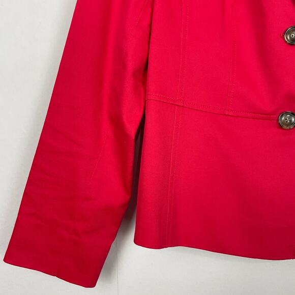 Talbots | Dark Strawberry Pink Double Button Career Blazer - Picture 4 of 9